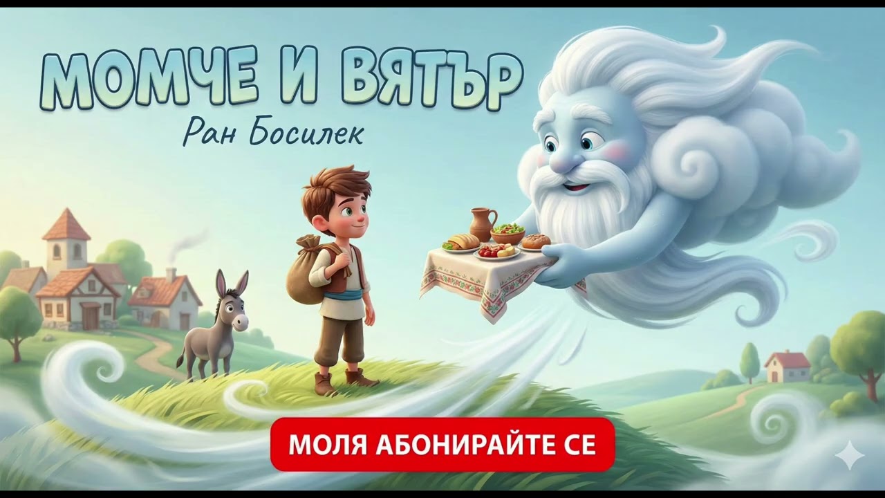 📚 Момче и вятър – Българска народна приказка 🌬️