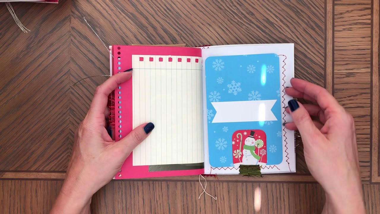 SOLD. Christmas Greeting Card Junk Journals