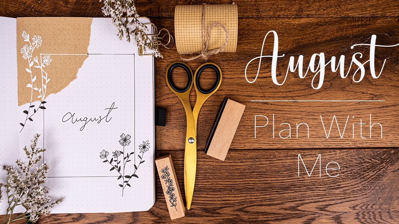 August 2020 Bullet Journal Setup | Vintage Modern
