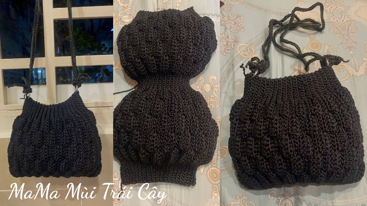 Инструкция по вязанию крючком сумки 👜 из пряжи. Простой, красивый и легкий в изготовлении дизайн....