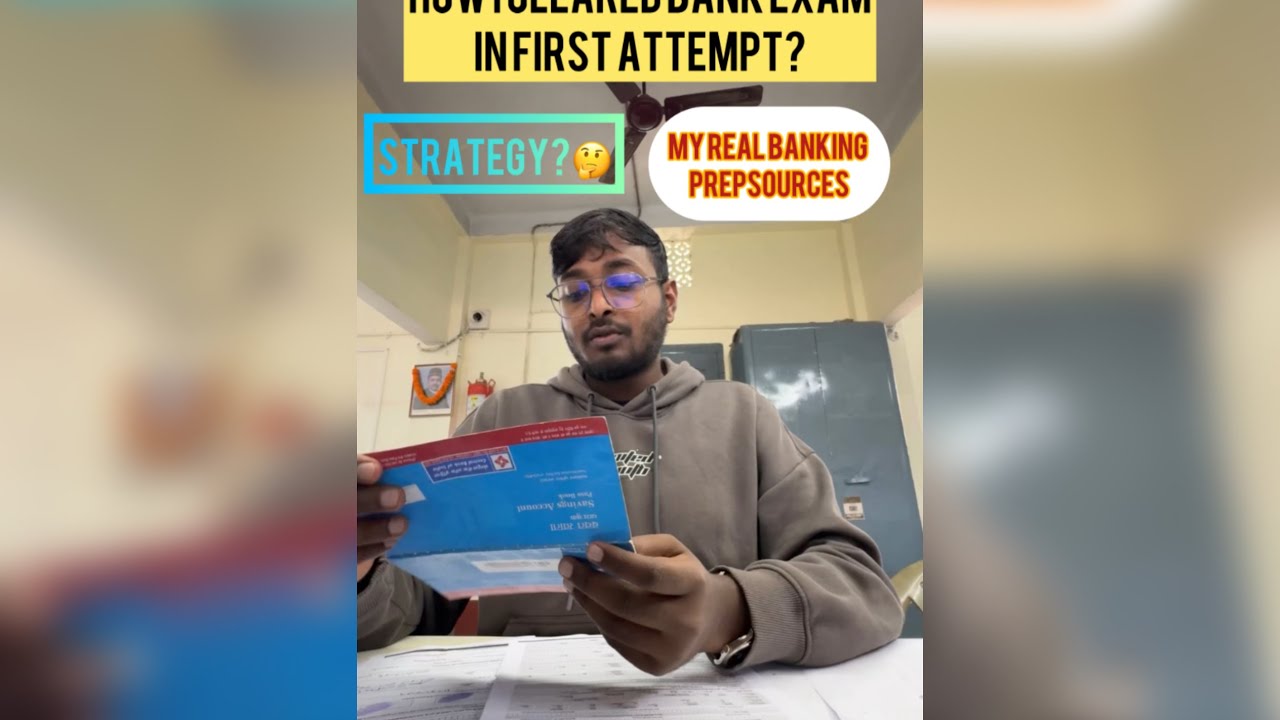 How I cleared Bank exam in my First attempt | Sources and strategy that I used |  #bankexam #job
