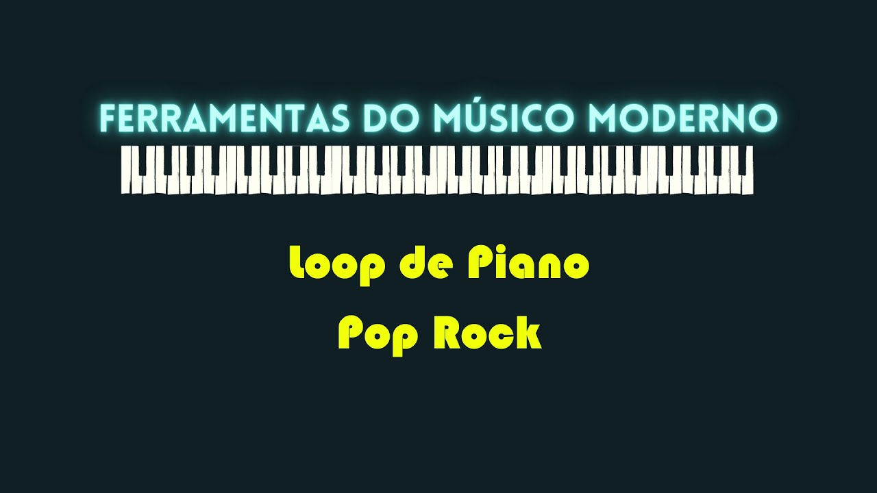 Loop de Piano - Pop Rock Balada - 60 BPM - Sol Maior