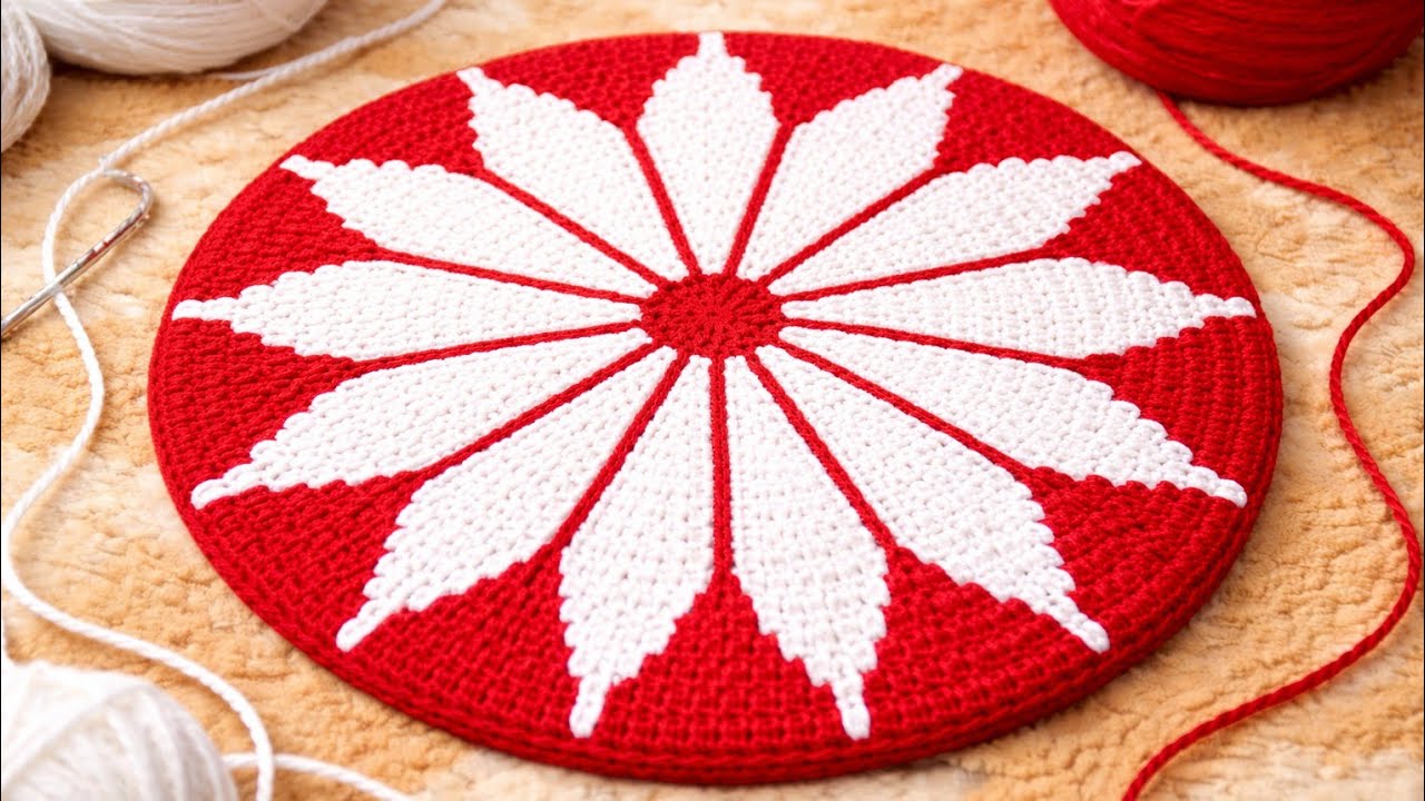  होली स्पेशल पायदान Woollen doormat design/thalpose design/ दो रंग से बनाएं पायदान आसानी से बनाएं
