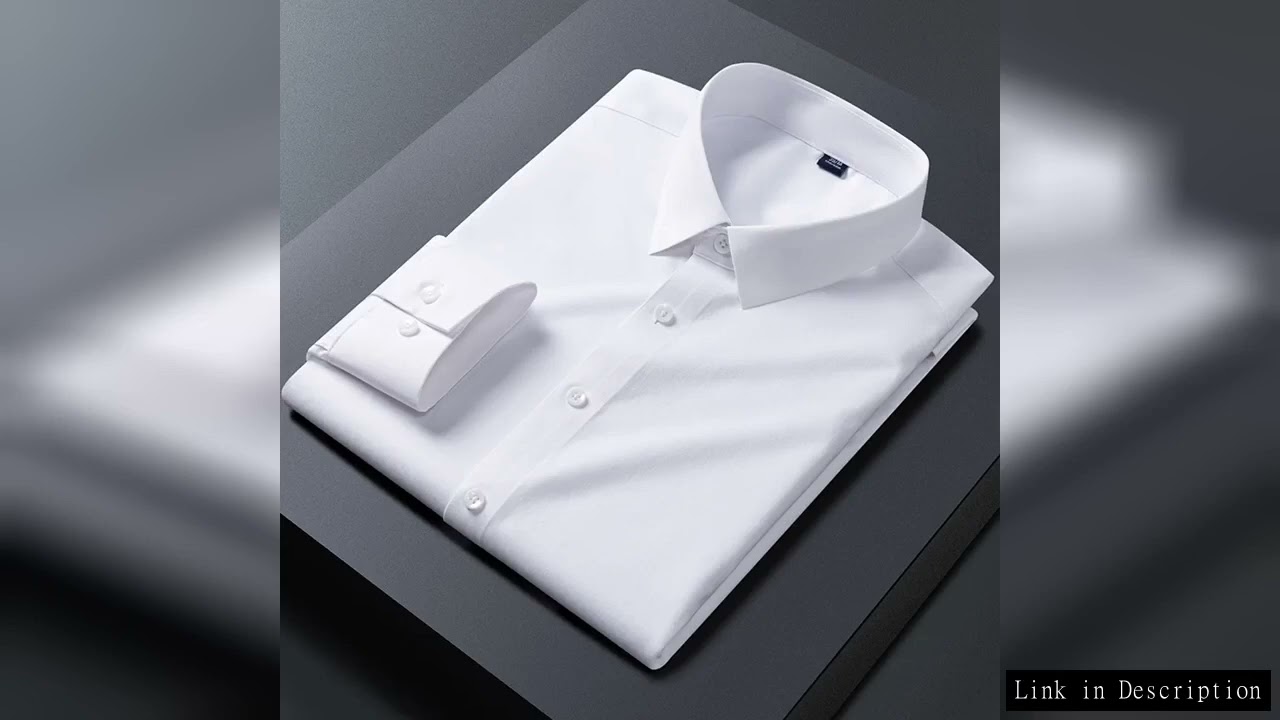 Bamboo Fiber Anti-Wrinkle Mens Shirts Long Sleeve Dress Shirts For Slim Fit Camisa Social Business B