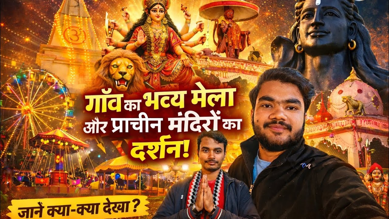 गाँव का भव्य मेला और प्राचीन मंदिरों का दर्शन | Village Fair Vlog | Ayush.fitness2.0