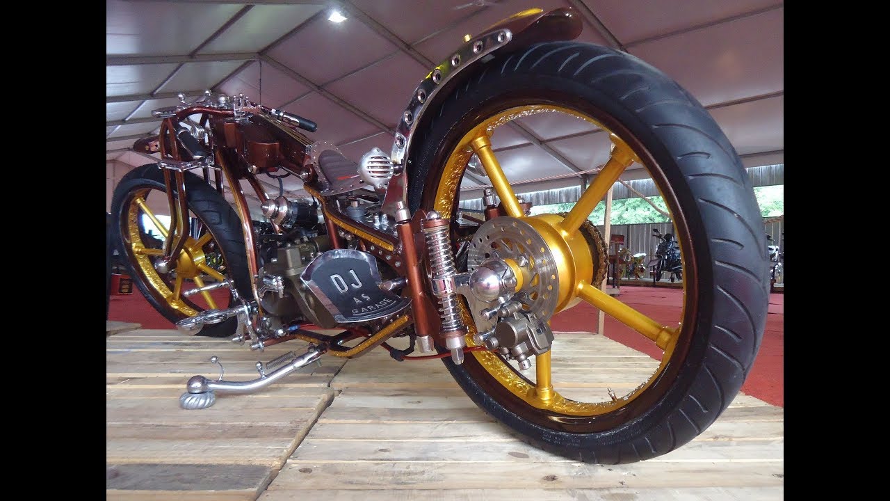 Uediann..!! Custom Motor Matic Extreme Yamaha Mio Chopper Lowrider