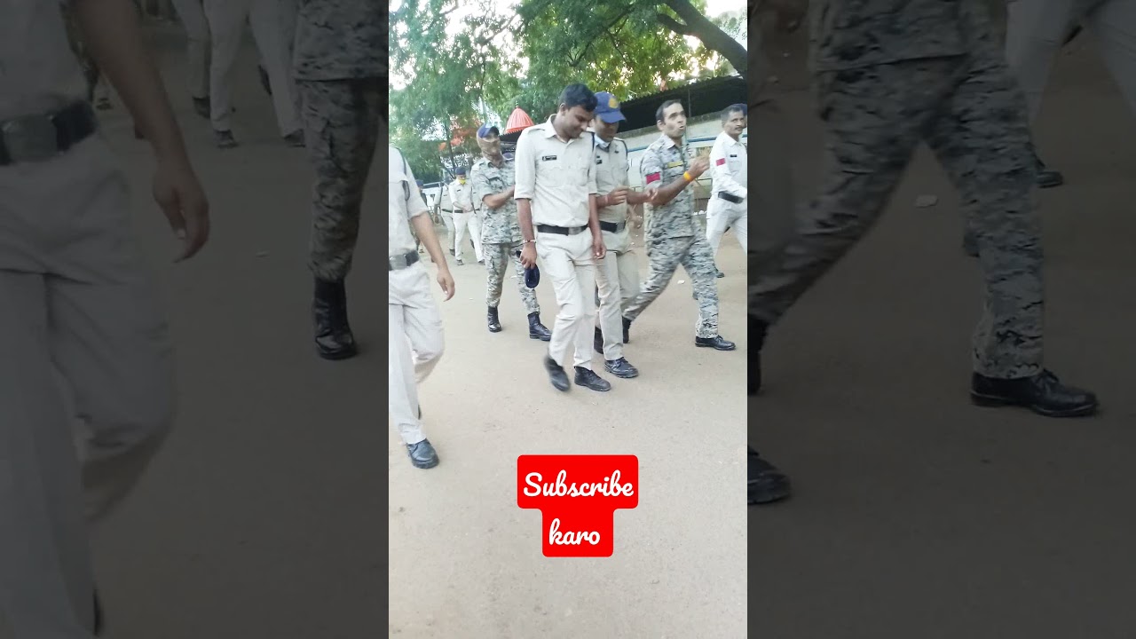 police flag march 