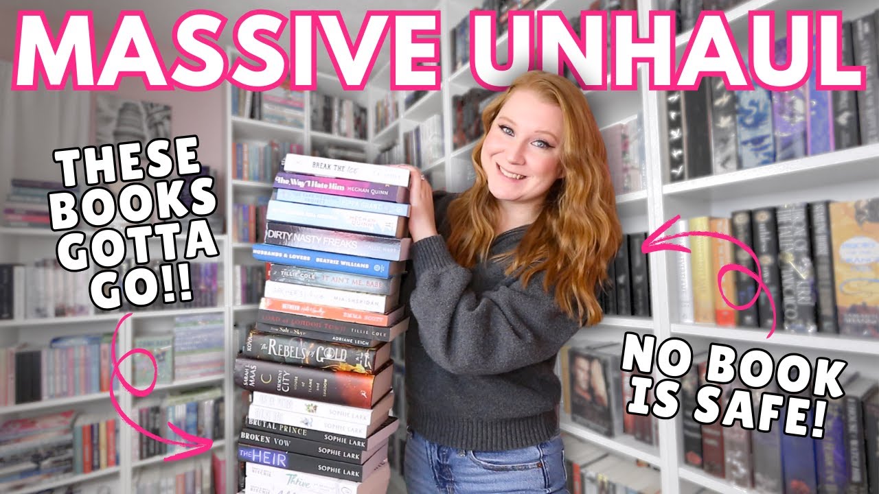 Spring Cleaning My Bookshelves 🌸 82+ Books | MASSIVE UNHAUL