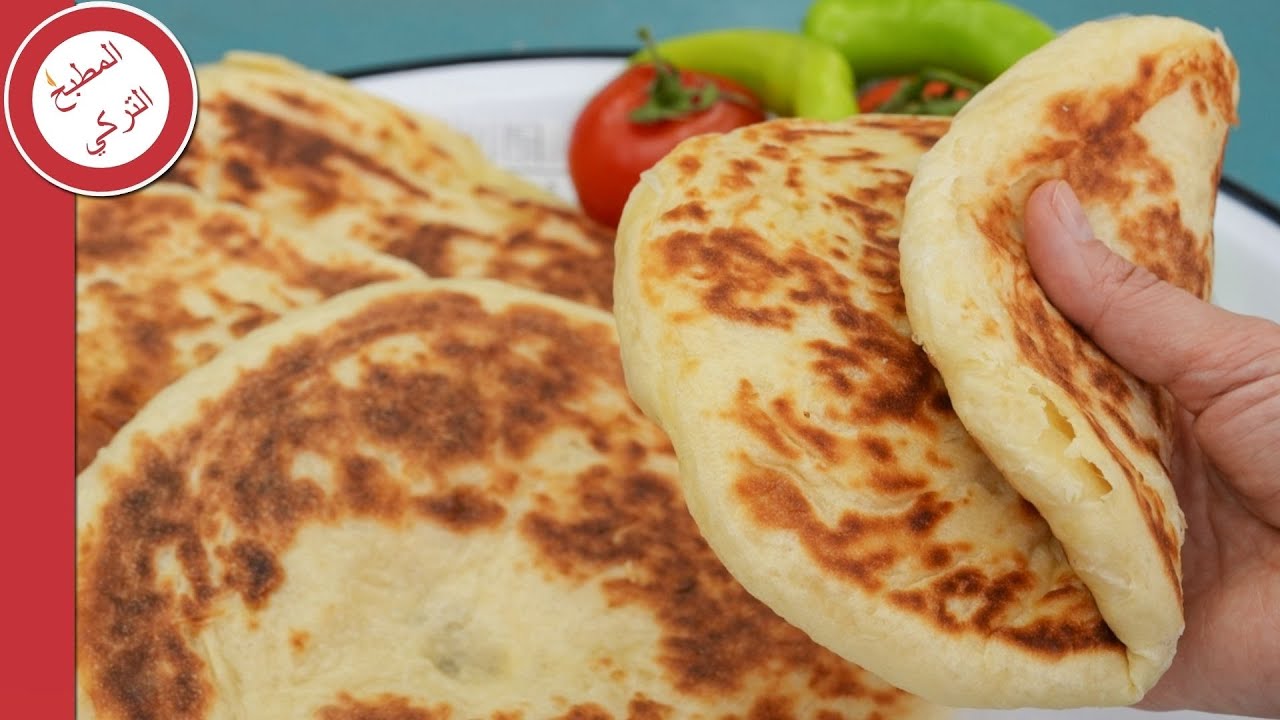 طريقة عمل الخبز المشلتت التركي في المقلاة 👌🏻