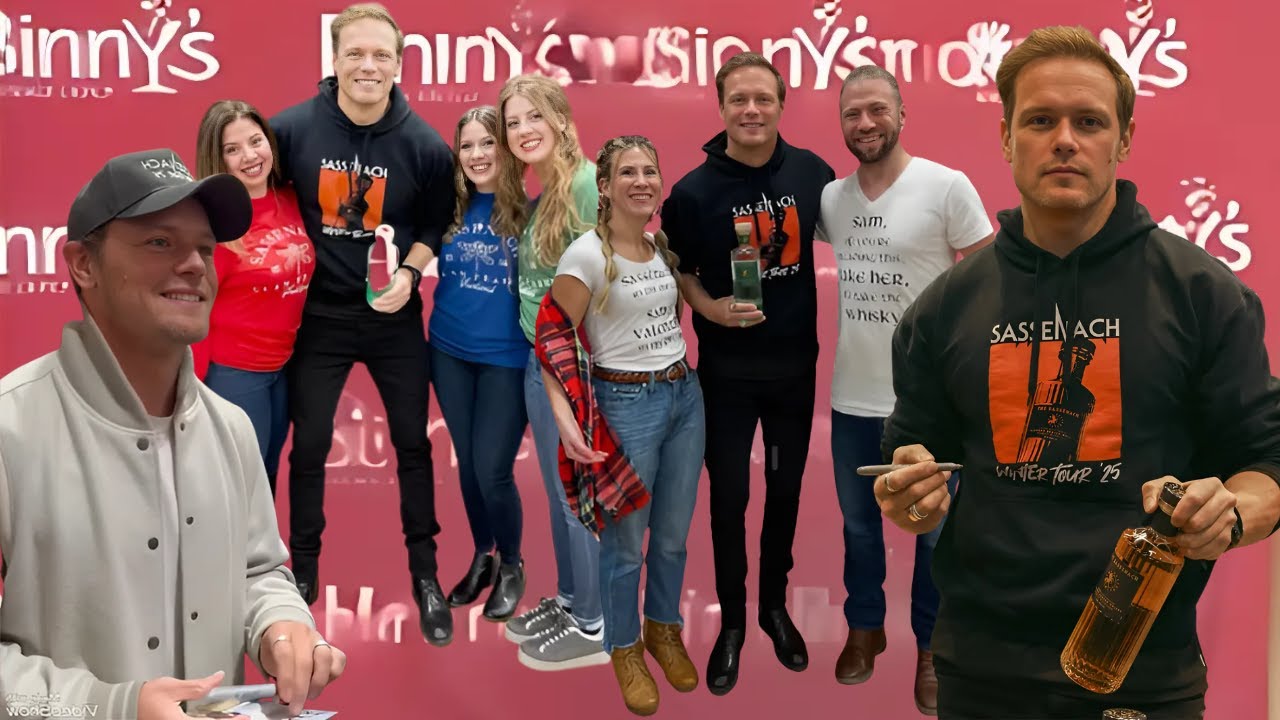 Adorable Moments of Sam Heughan Sharing Fun Time with His Fans in NEW YORK & CHICAGO
