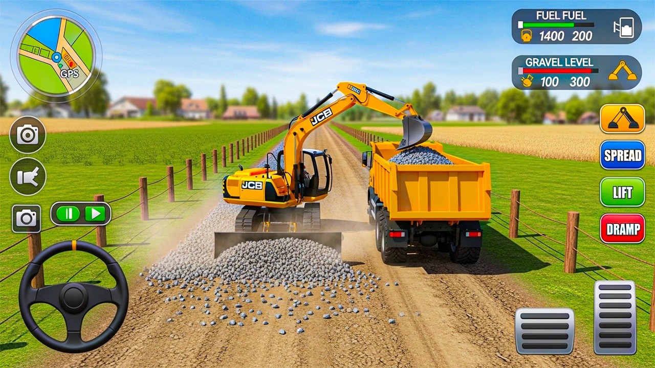 Massive Bridge & Road Project – Real JCB Excavator Sim – Android Gameplay