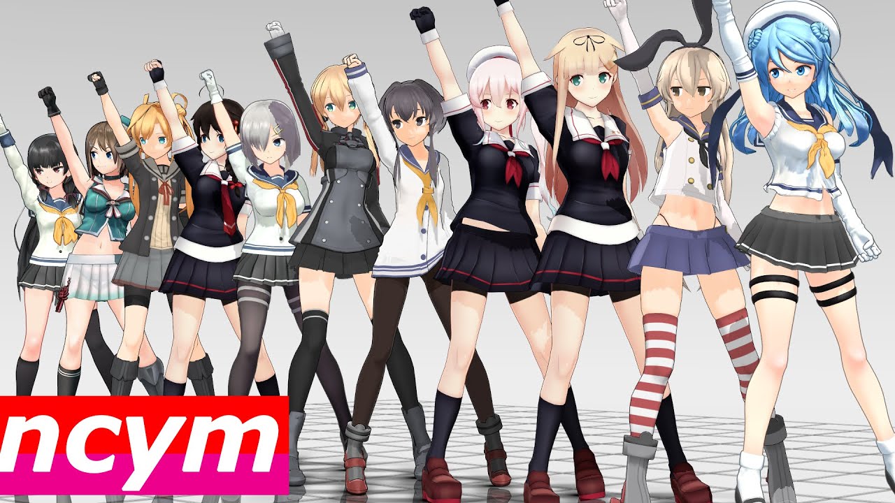 [MMD艦これ] Help me!! モーニング娘。 (HD 720p)