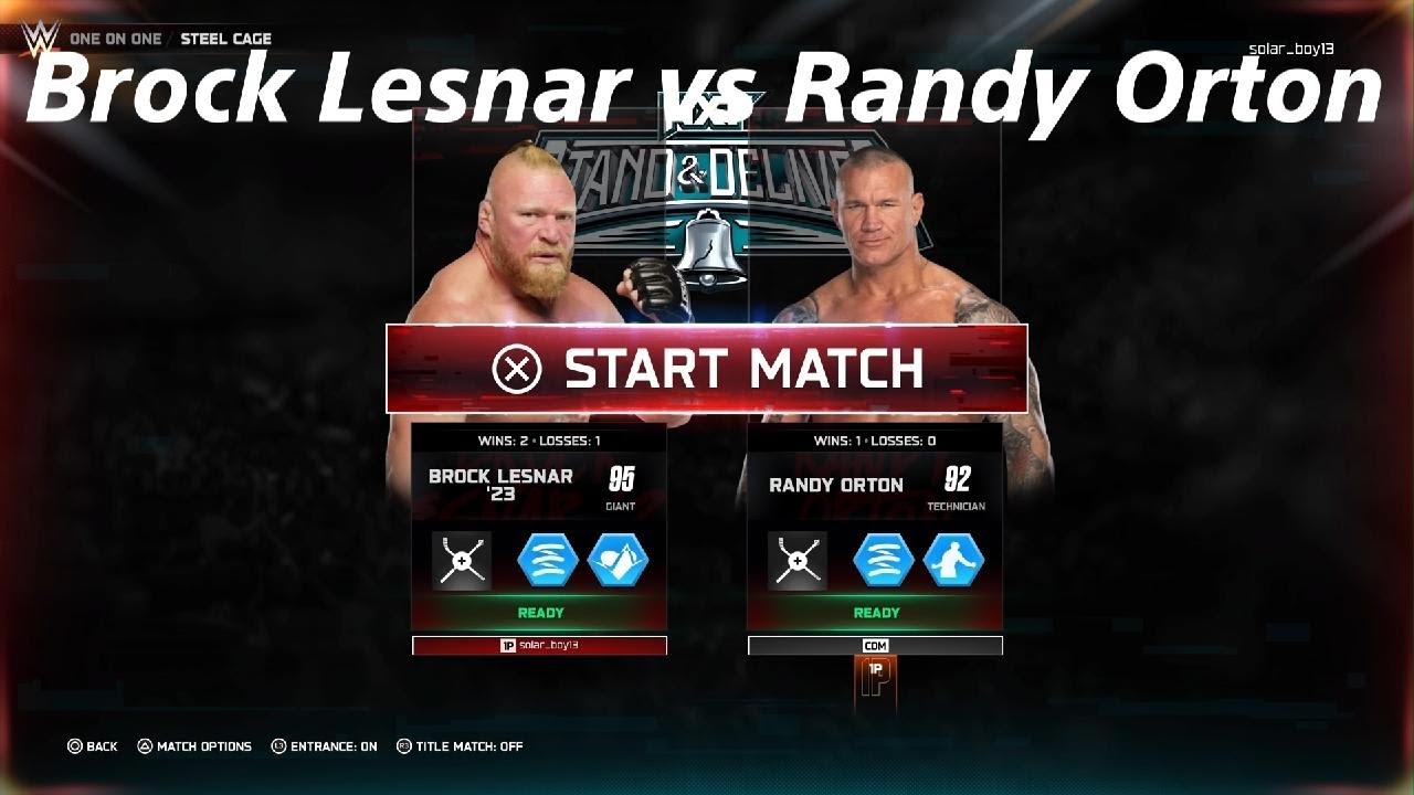 FULL MATCH: Brock Lesnar vs Randy Orton - Steel Cage match 