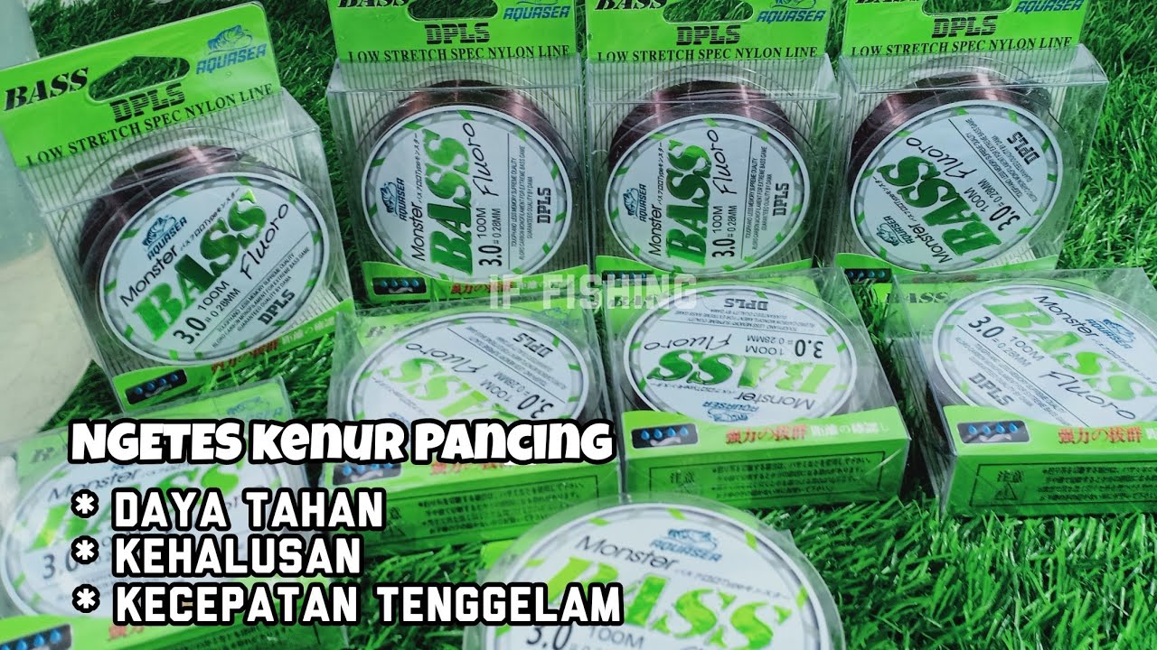 Tes UJI COBA Kekuatan Kenur MONSTER Bass AQUASEA | Review Kenur Pancing Murah Terbaik untuk Pemula