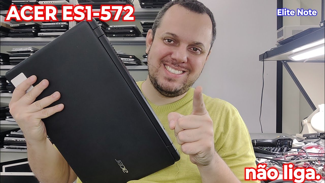 ACER ES1-572 NÃO LIGA, UM DEFEITO MUITO RARO, FOI RESOLVIDO COM SUCESSO.