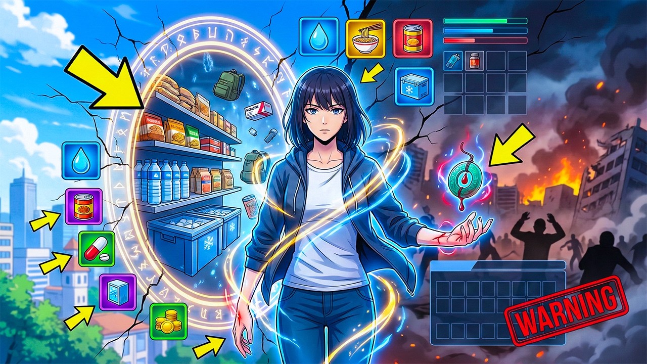 WORLD ENDS in 2 MONTHS—Reborn With Magic Hidden Space ,MEMORIES and BOUGHT FOOD FOR 100 YEARS
