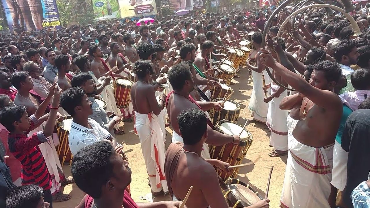 CHENDAMELAM AT BEST AT PALAPETTY ASWATHI VELA 2018 2ND DAY 4K VIDEO
