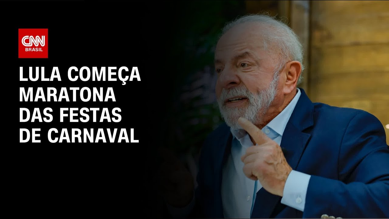 Lula começa a cumprir agenda de Carnaval nesta sexta-feira (13) | CNN NOVO DIA