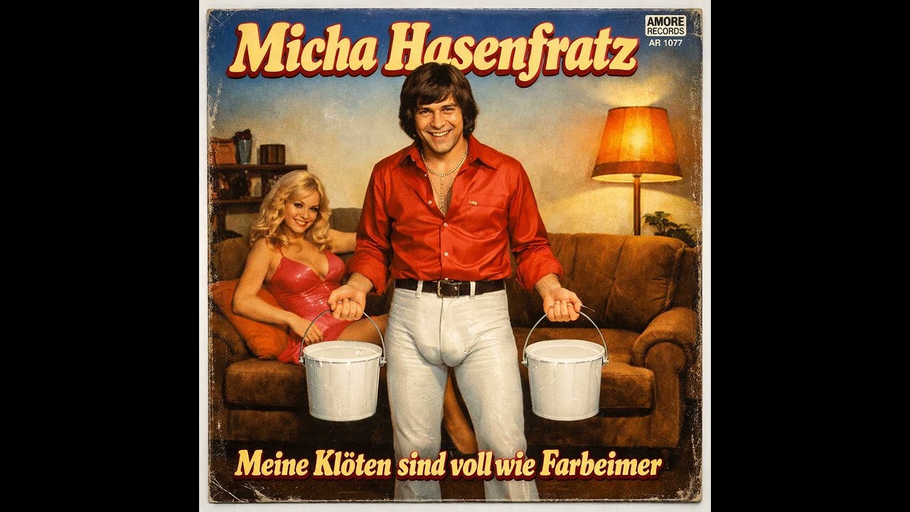 Meine Klöten sind voll wie Farbeimer