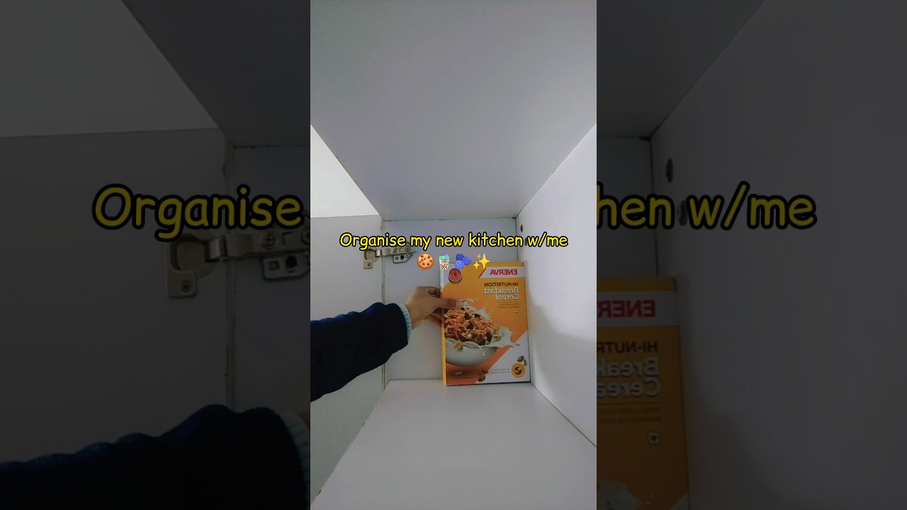 Organise my new kitchen w/me 🍪🧋🫐✨ 