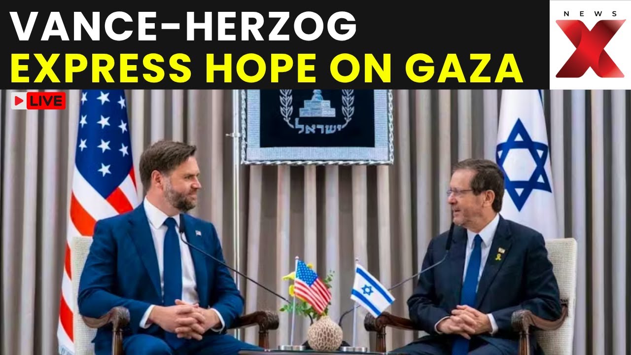 Israel Gaza Peace Deal LIVE: Vance and Herzog Voice Strong Mutual Optimism for Gaza Peace Progress