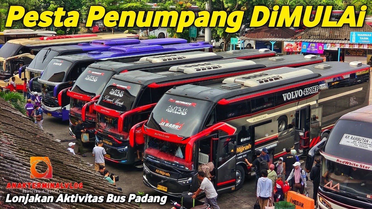 PESTA PENUMPANG DIMULAI, BUS PADANG KELUAR KANDANG FORMASI LENGKAP KAMPUNG RAMBUTAN 15 MARET 2025