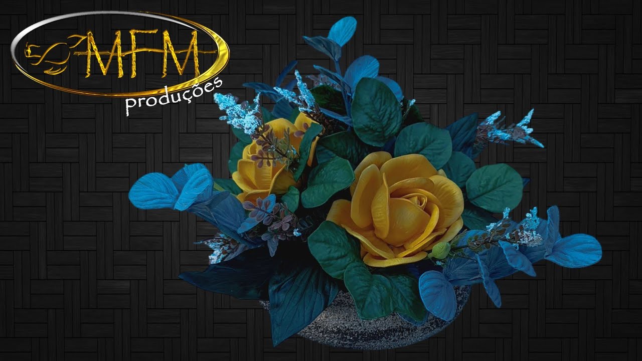Rosas com Eucalipto 