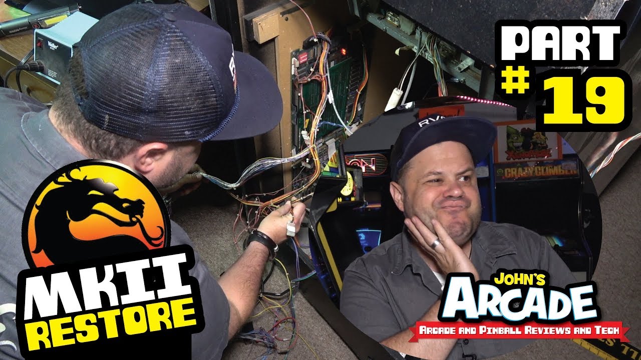 Mortal Kombat II Restore Part #19 - Bally Midway Arcade - Wiring, POLO monitor missing color