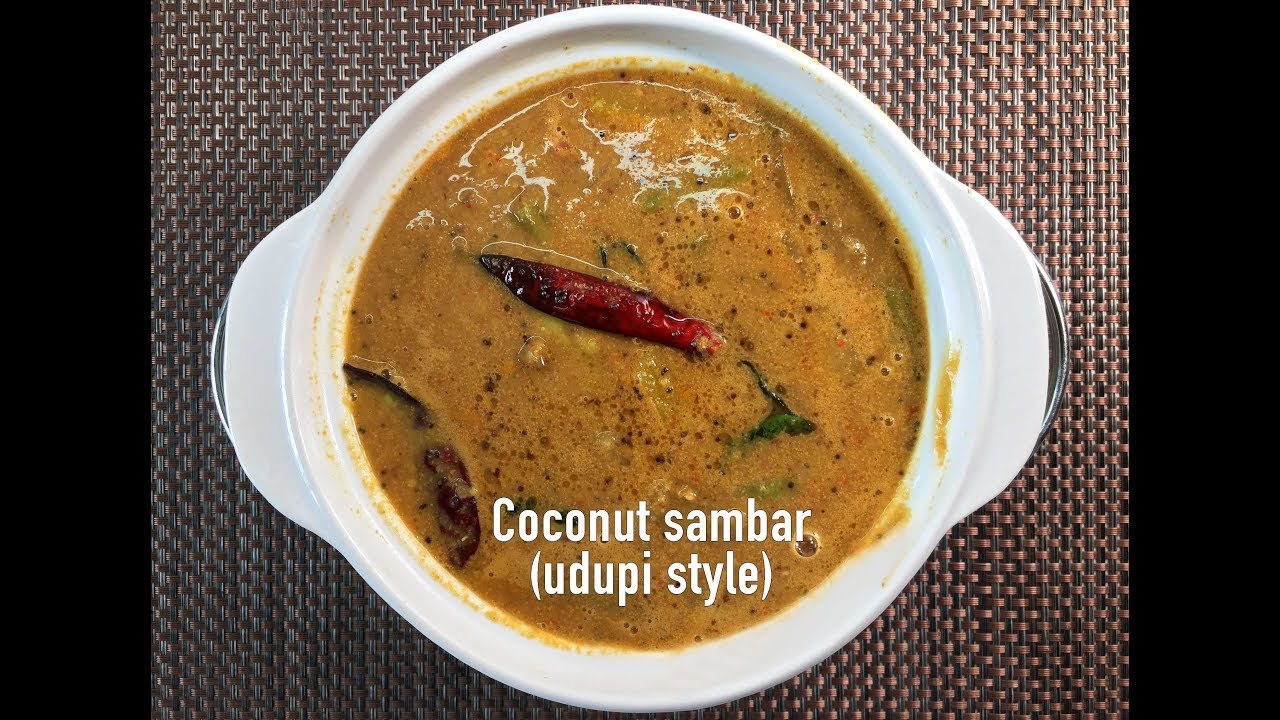 Coconut sambar udupi