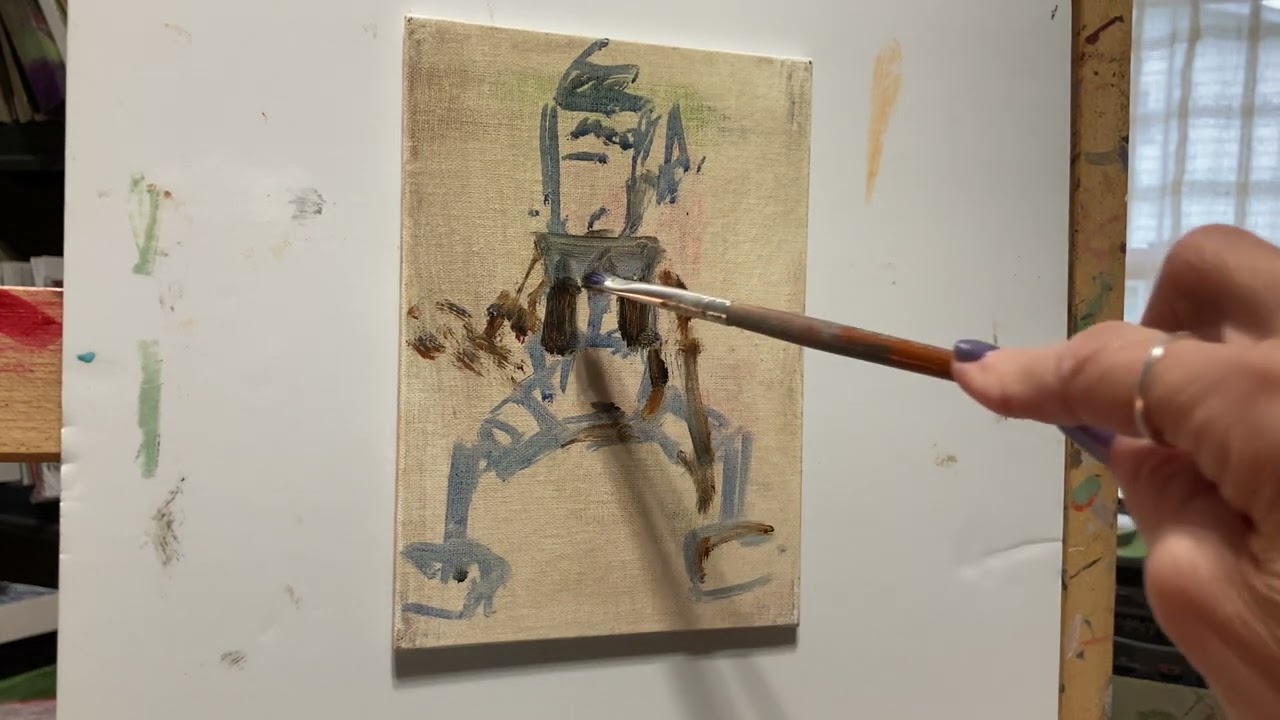 Palette knife painting