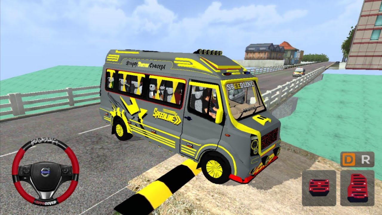 Force Traveller 😱 Indian Traffic Speed Breaker Test | BUSSID Gameplay | Bus Simulator Indonesia 