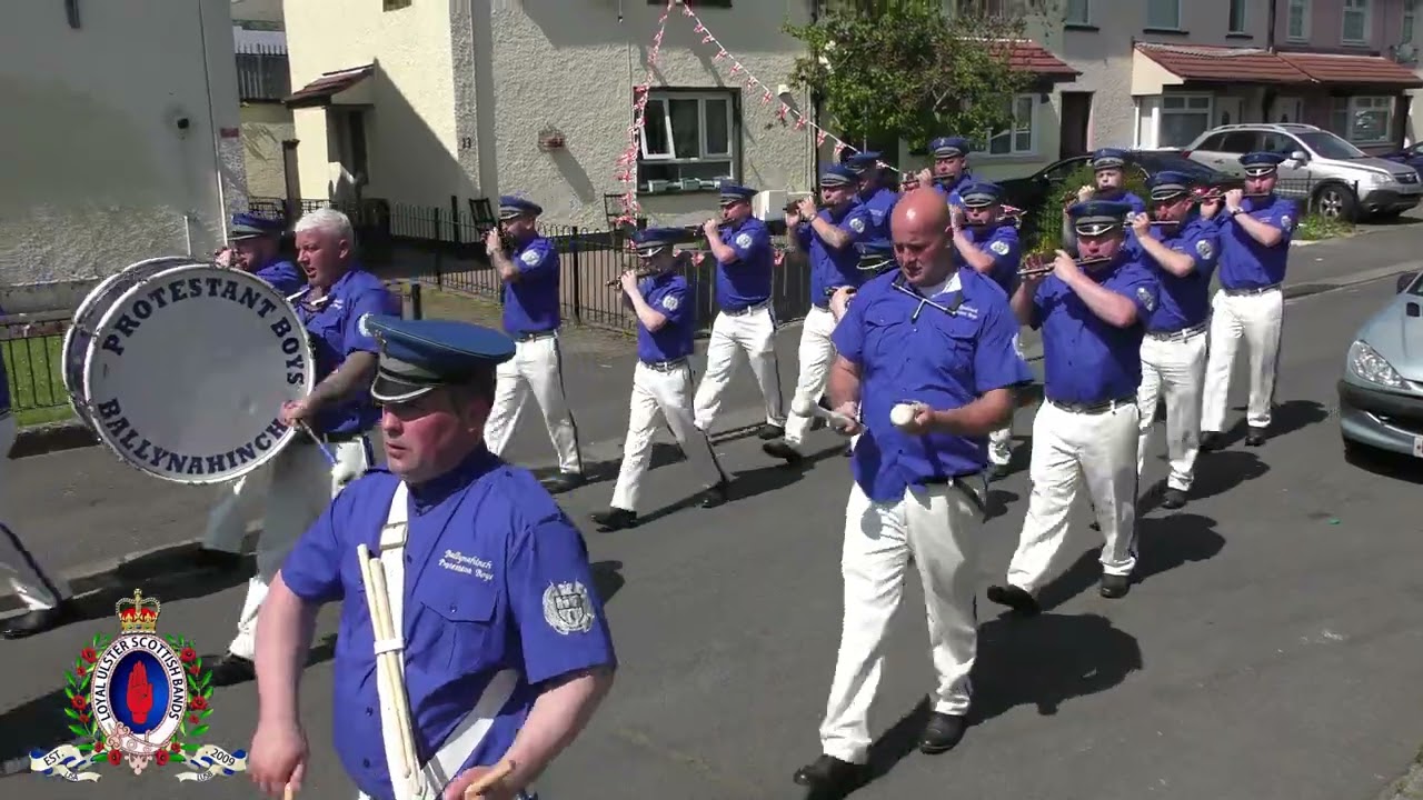 Ballynahinch Protestant Boys FB @ Upper Falls Protestant Boys FB 40th Anniversary Parade 03/06/23