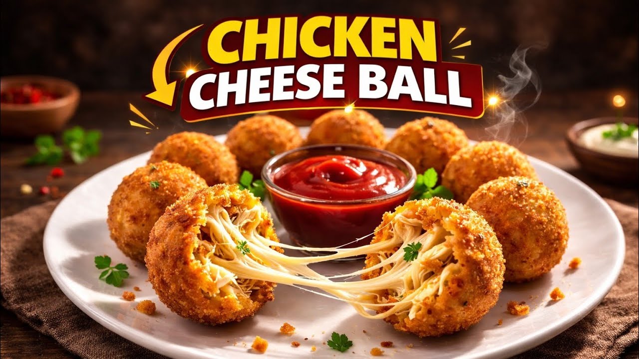 Chicken Cheese Balls Recipe | Crispy & Cheesy Snack | Easy Iftar / Party Starter