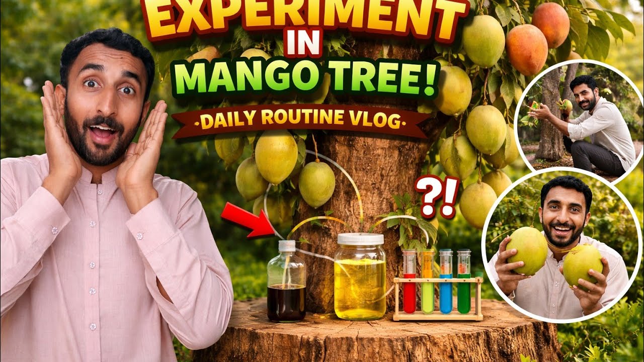 Experiment in mango tree 🌲|| Daily routine vlog 
