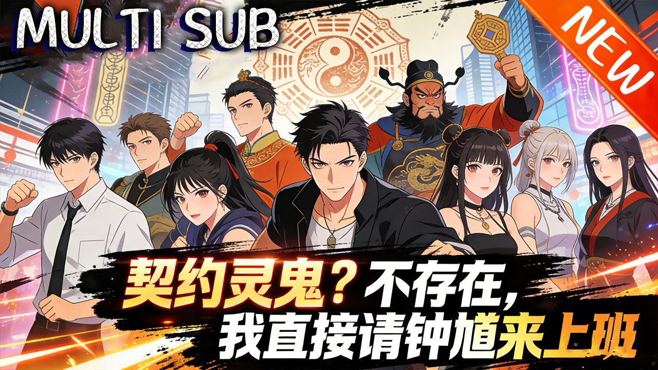 💥【新番上线】《契约灵鬼？不存在，我直接请钟馗来上班》林默穿越鬼气复苏的现代都市，沦为被嘲笑的废柴驭鬼者，青梅遭夺、重伤濒死时，他强行契约千年封印钟馗像，激活镇鬼系统逆天翻盘。#斗破动漫 #逆袭