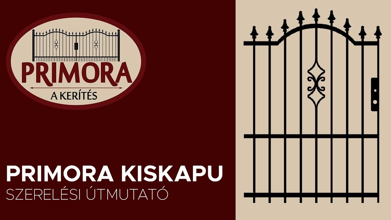 Primora - Kiskapu szerel&eacute;si &uacute;tmutat&oacute;