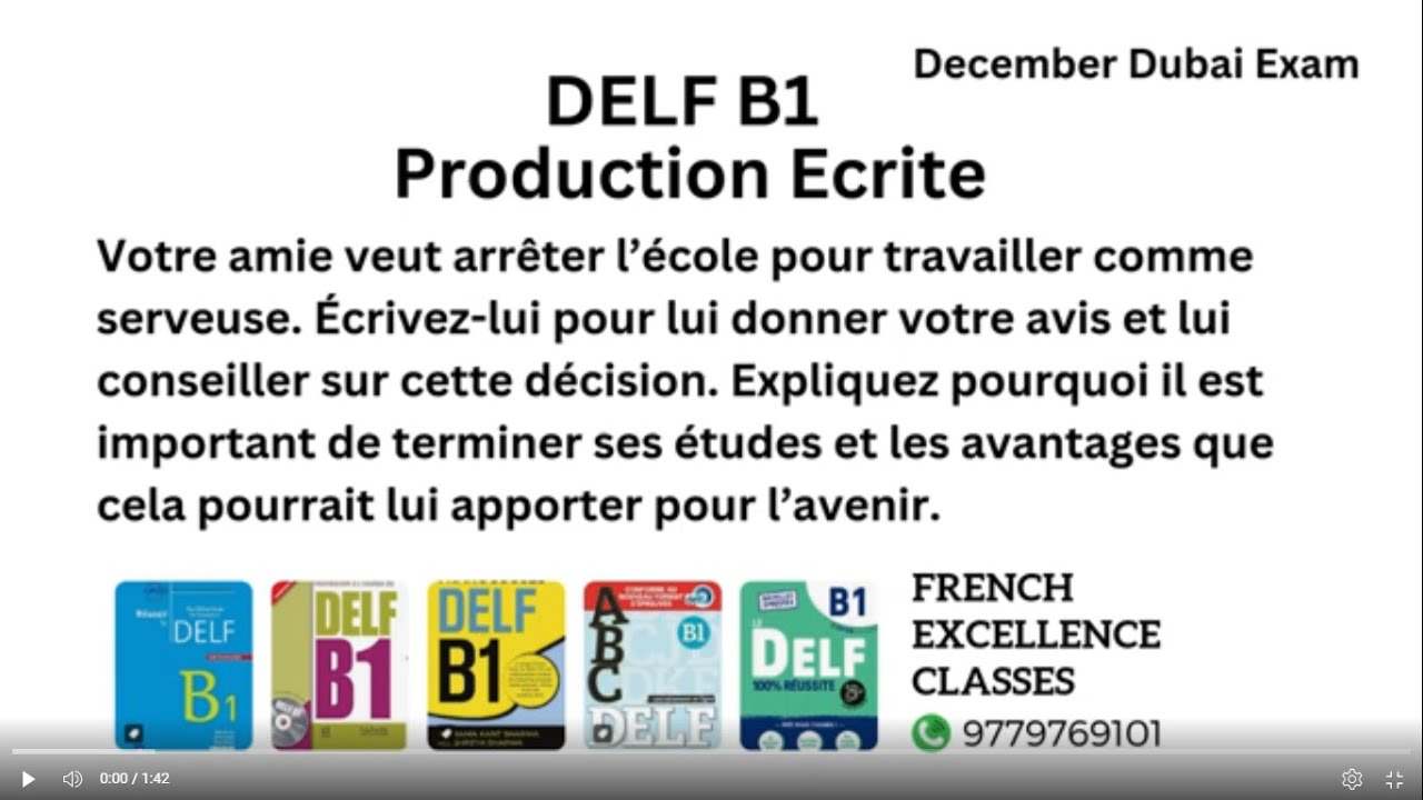 DELF B1 Production Écrite,  #delfb1 #delfexam #delfb1 #frenchlanguageproficiency
