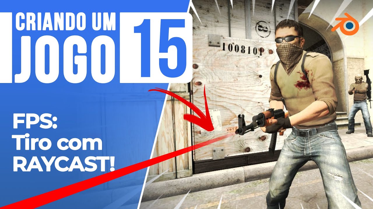 Tiro com RAYCAST! | Criando um Jogo no Blender [EP15]