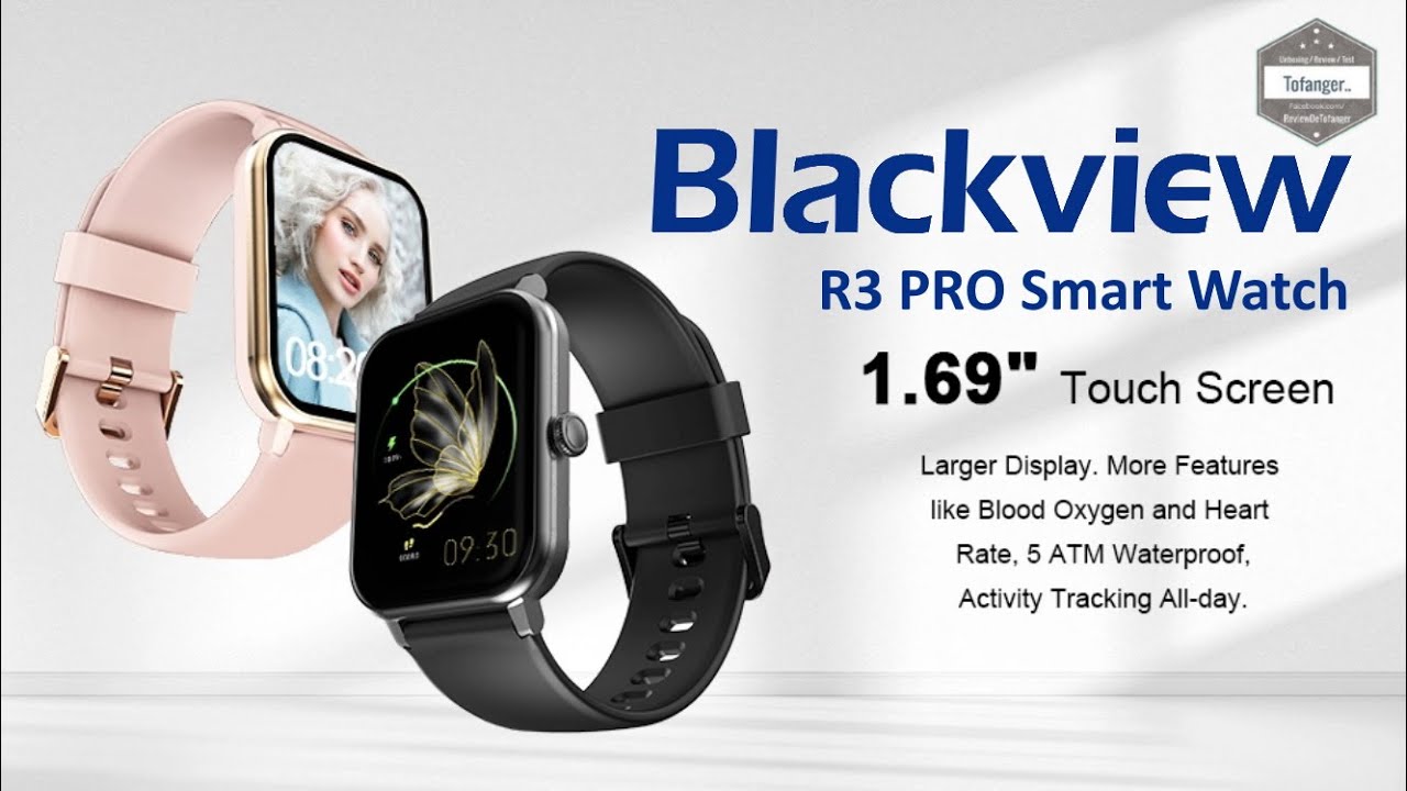 Смарт-часы Blackview R3PRO — Смарт-часы IP68 — Приложение Glory Fit — Android и iOS — Распаковка