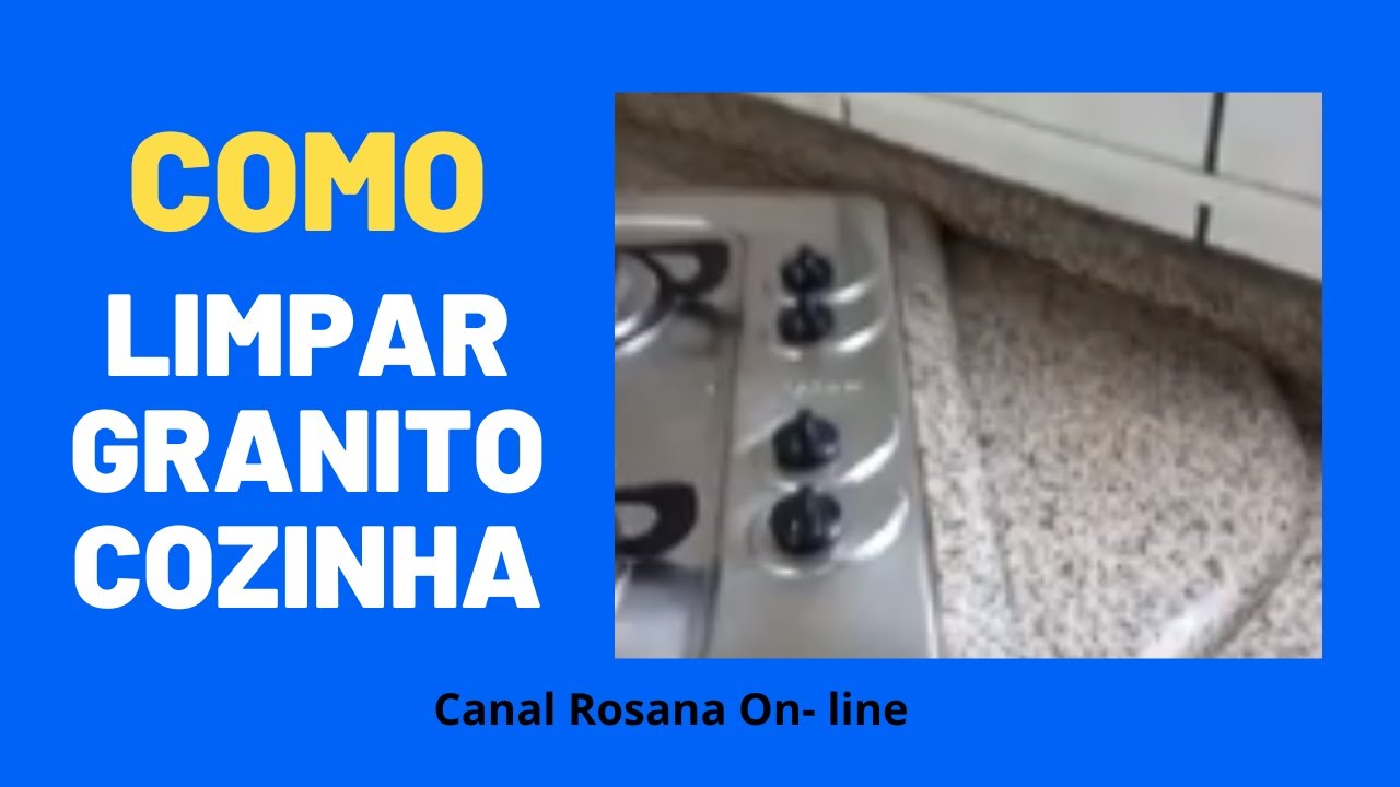 Como limpar Granito da Cozinha e Remover toda Gordura Rosana on- line