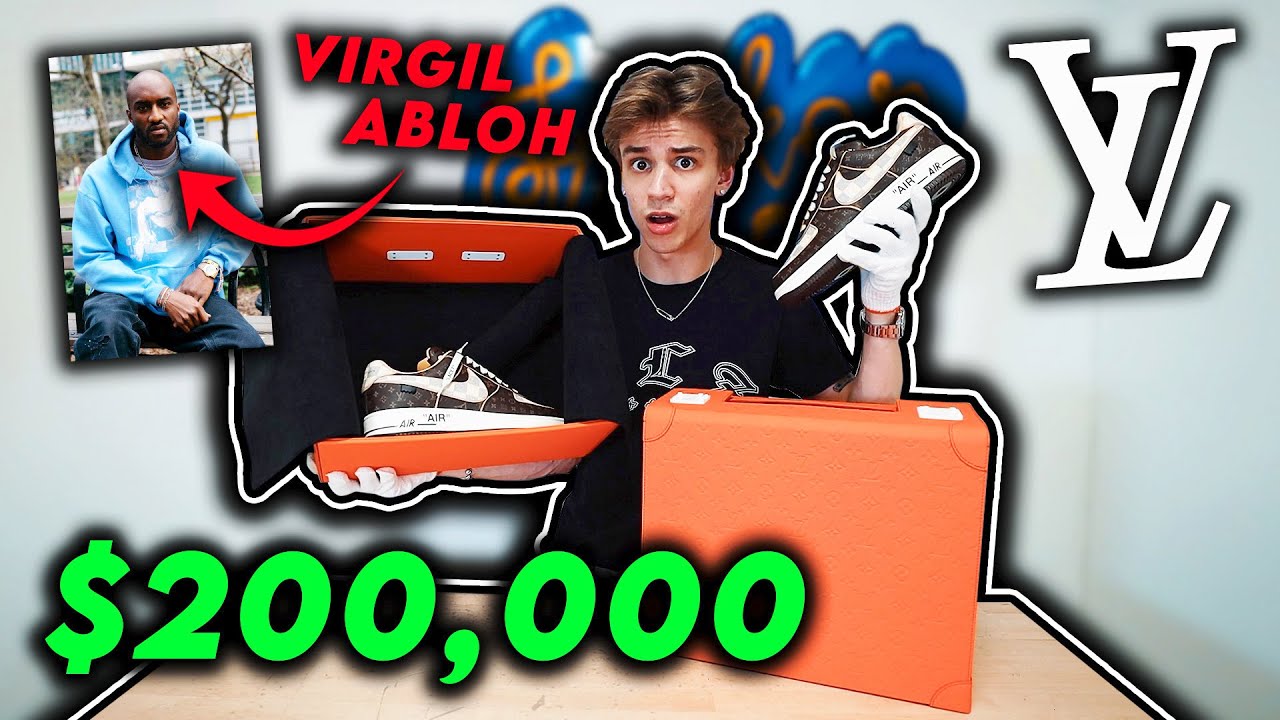 UNBOXING THE *MOST EXPENSIVE* SNEAKER IN THE WORLD!! (Louis Vuitton Air Force)