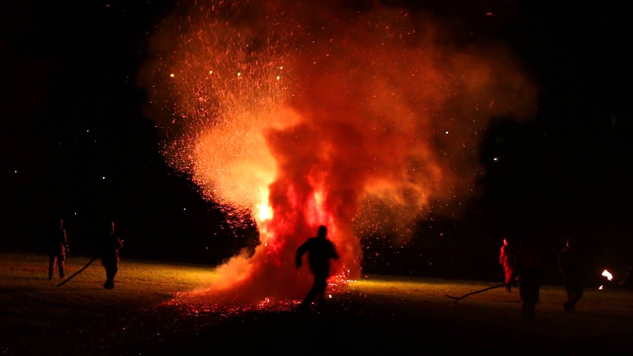 Feuerrad-Rollen in Brombach 27.2.16