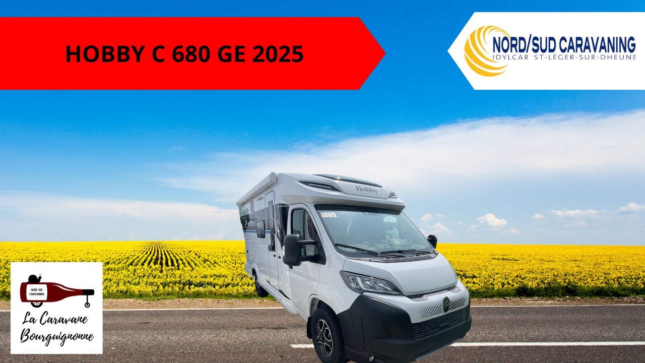 CAMPING CAR PROFILE COMPACT HOBBY C 680 GE NORD SUD CARAVANING