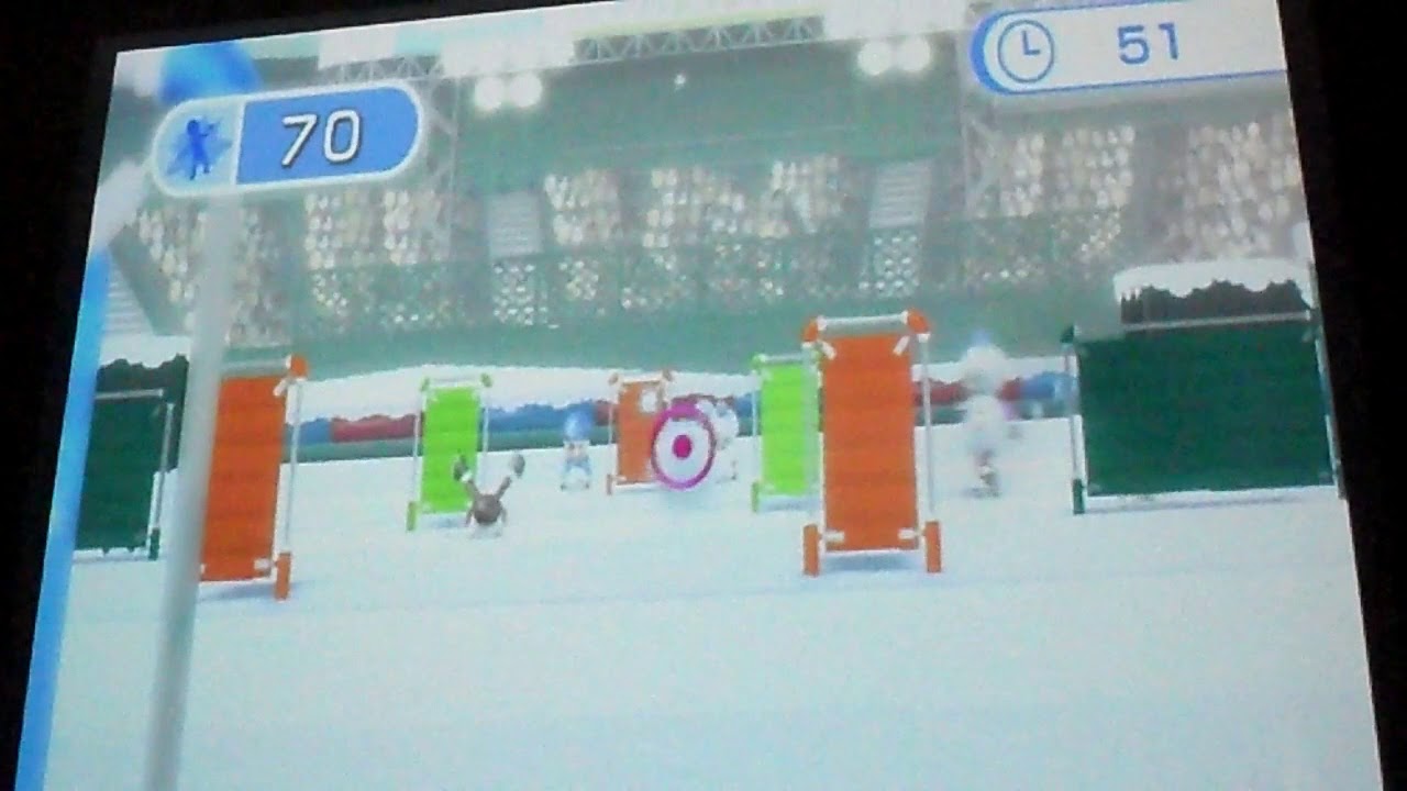 Wii Fit Plus Snowball Fight Expert -- World Record 124