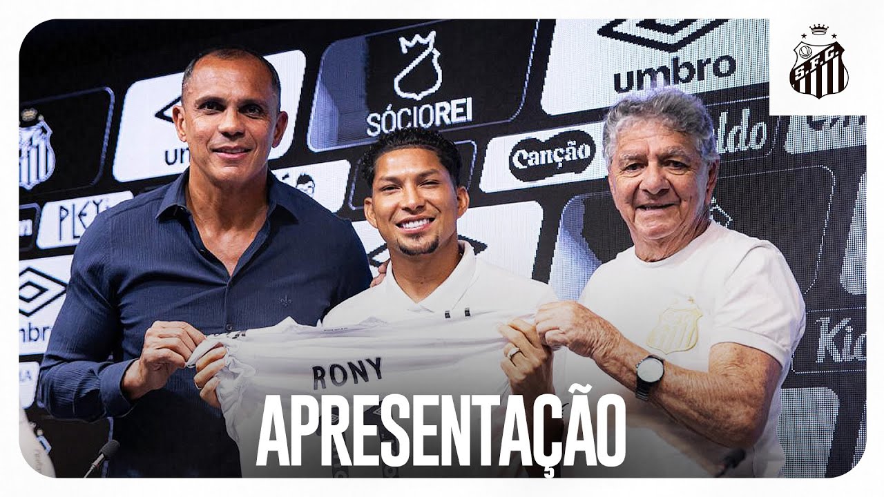 VEJA COMO FOI A APRESENTA&Ccedil;&Atilde;O DE RONY NO SANTOS FC