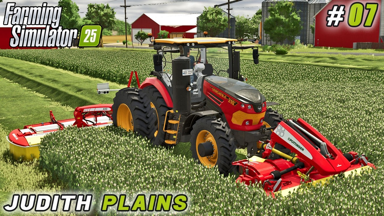 Mowed Clover, Made Hay Bales, and Still Found Time to Harvest | FS 25 | Judith Plains Montana | #07