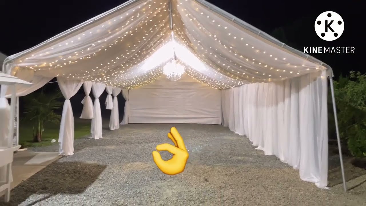 Carpa con luz en el techo!✨