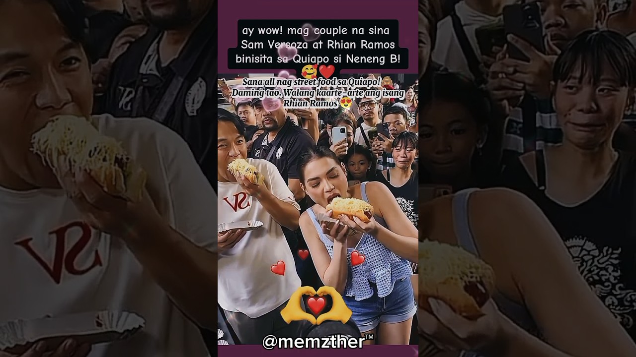 ay wow! couple na sina Rhian at Sam Versoza nag quiapo!❤😍 