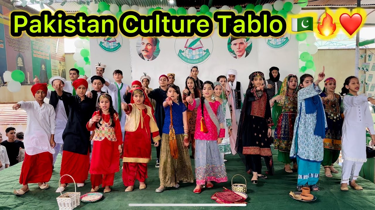 Pakistan Culture Tablo Performance | 14 August Tablo | Mix Song Tablo | Happy Independence Day