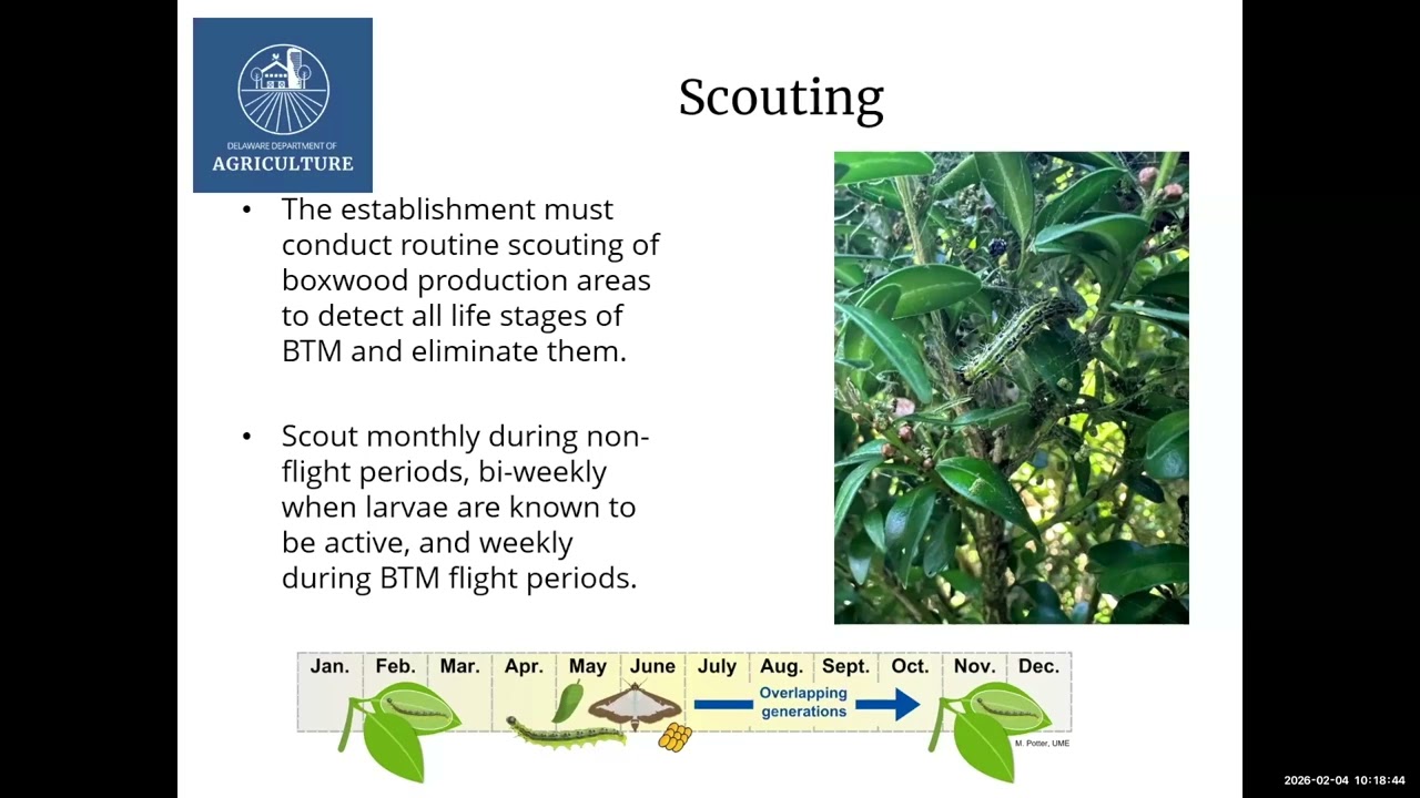 Стивен Хаусс: Соглашение о соблюдении карантинных мер в отношении древесной моли самшита